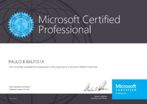 Microsoft Certified Professional 2014